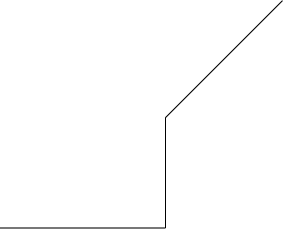 \begin{tikzpicture*}
  \begin{luacode}
    function createGensymCounter()
      local count = 0

      local inc = function()
        count = count + 1
        local ret = gensym .. count
        return ret
      end

      local curr = function()
        local ret = gensym .. count
        return ret
      end

      return inc, curr
    end

    function turtle(commands)
      local dir = 0
      local gensymInc, gensymCurr = createGensymCounter()
      for i, cmd in ipairs(commands) do
        if cmd.command == forward then
          tex.print([[\noexpand\draw (]] .. gensymCurr() .. ) -- coordinate[pos=1] ( .. gensymInc() .. ) +( .. dir .. :.. cmd.dist ..);)
        elseif cmd.command == turnL then
          dir = math.mod(dir + cmd.angle, 360)
        elseif cmd.command == turnR then
          dir = math.mod(dir - cmd.angle, 360)
        else
          tex.error(Unknown turtle command:  .. cmd)   
          print(Turtle command=  .. cmd.command)
        end
      end
    end
  \end{luacode}

  \newcommand\turtleForward[1]{{command=forward, dist=#1}}
  \newcommand\turtleTurnL[1]{{command=turnL, angle=#1}}
  \newcommand\turtleTurnR[1]{{command=turnR, angle=#1}}

  \NewDocumentCommand\turtle{m}{
    \directlua{
      turtle({#1})
    }
  }

  \turtle{ \turtleForward{3},
           \turtleTurnL{90},
           \turtleForward{2},
           \turtleTurnR{45},
           \turtleForward{3}}
\end{tikzpicture*}
